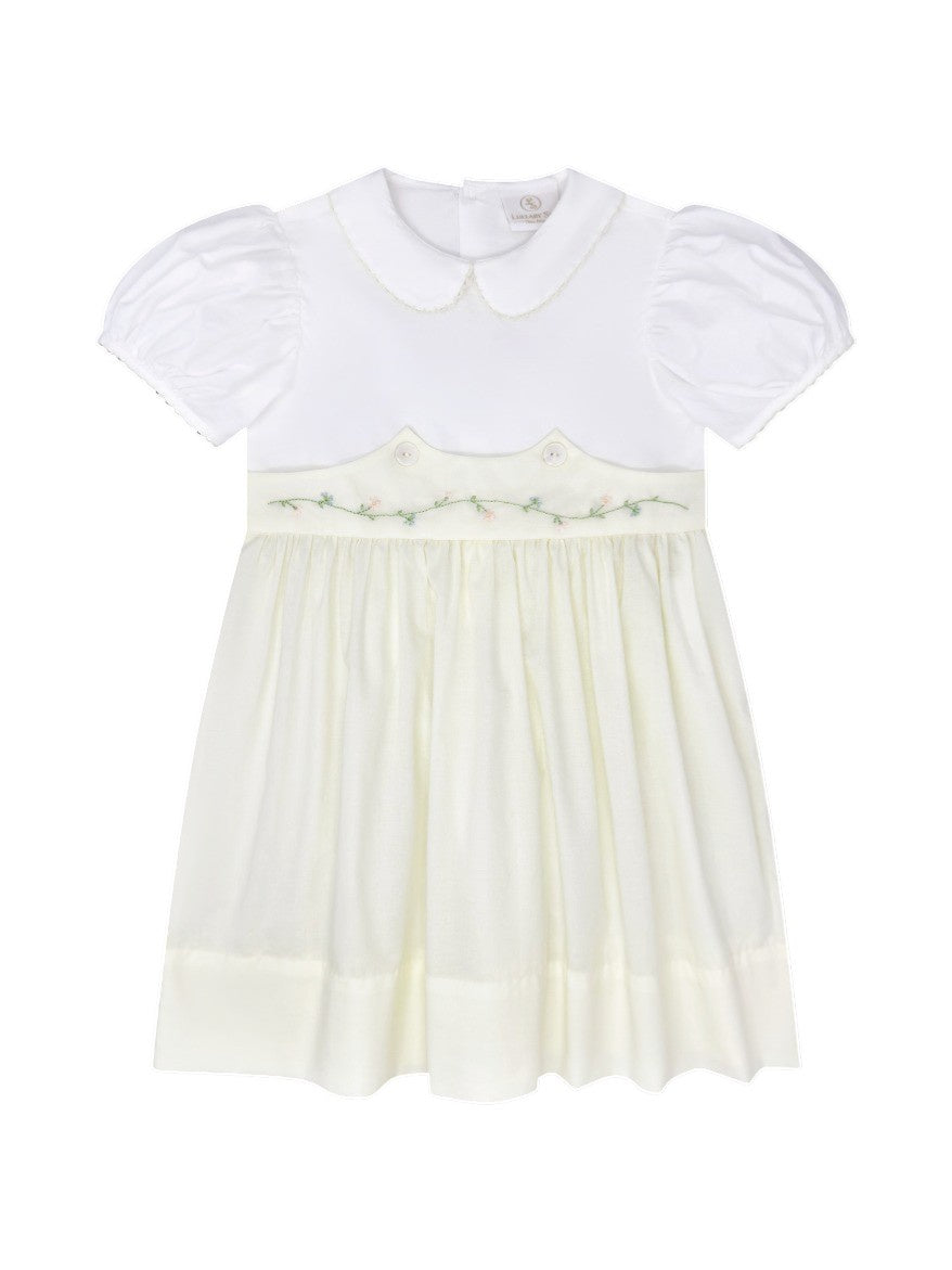 Lullaby Set Sundays Best Dress Blessings Yellow Flower Emb 5302