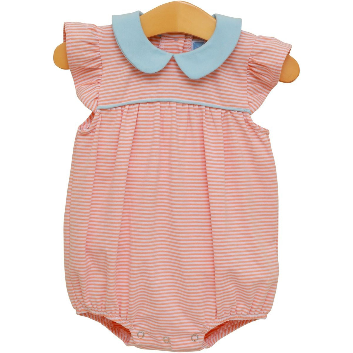 Trotter Street Kids Genevieve Bubble Coral Stripe/Light Blue TSK-02610 5301