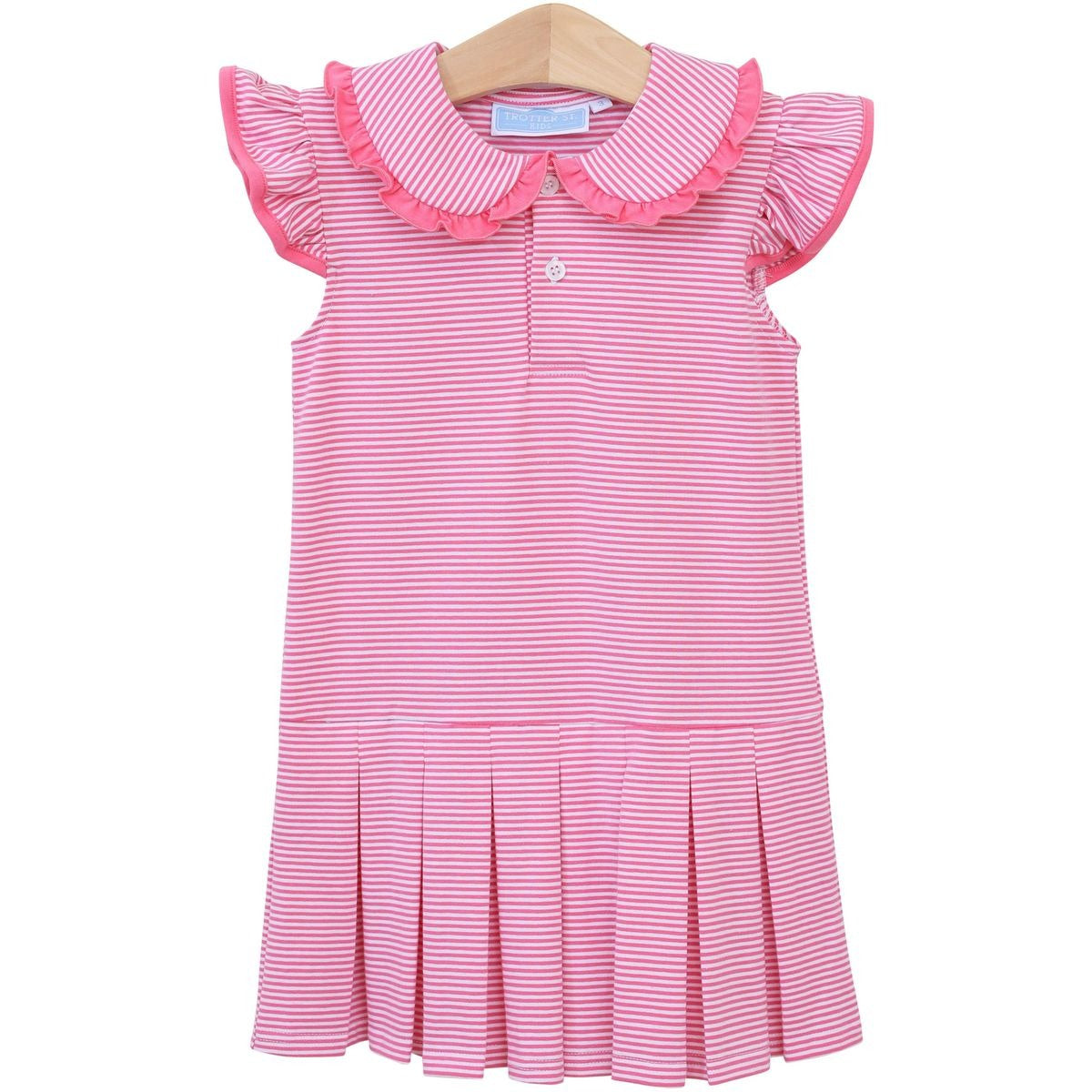 Trotter Street Kids Camilla Dress Pink Stripe TSK-02629 5301