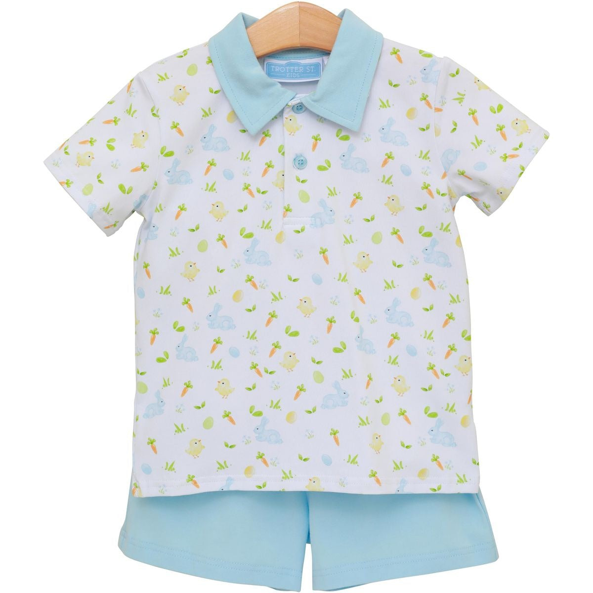 Trotter Street Kids Cottontail Polo Short Set TSK-02665 5301
