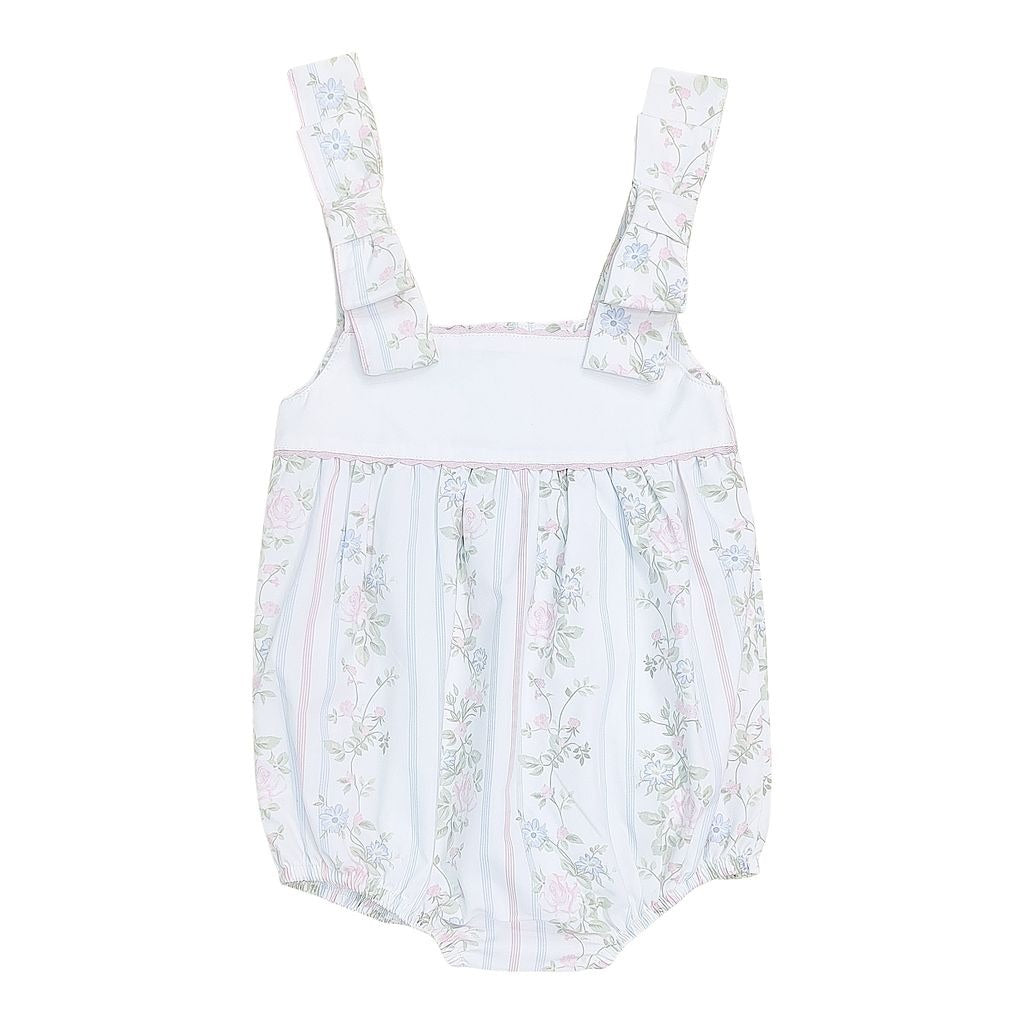 Sweet Dreams Valerie Blue/Pink Vine Floral Print Bow Shoulder Bubble TT1405 5302