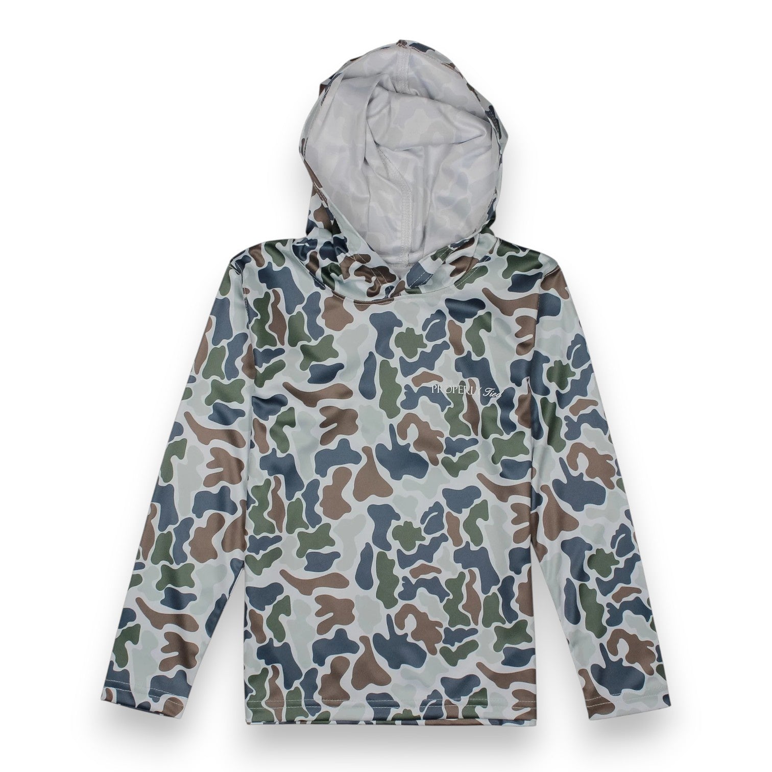 Properly Tied Boys Sportsman Performance Hoodie Terra Camo 5308