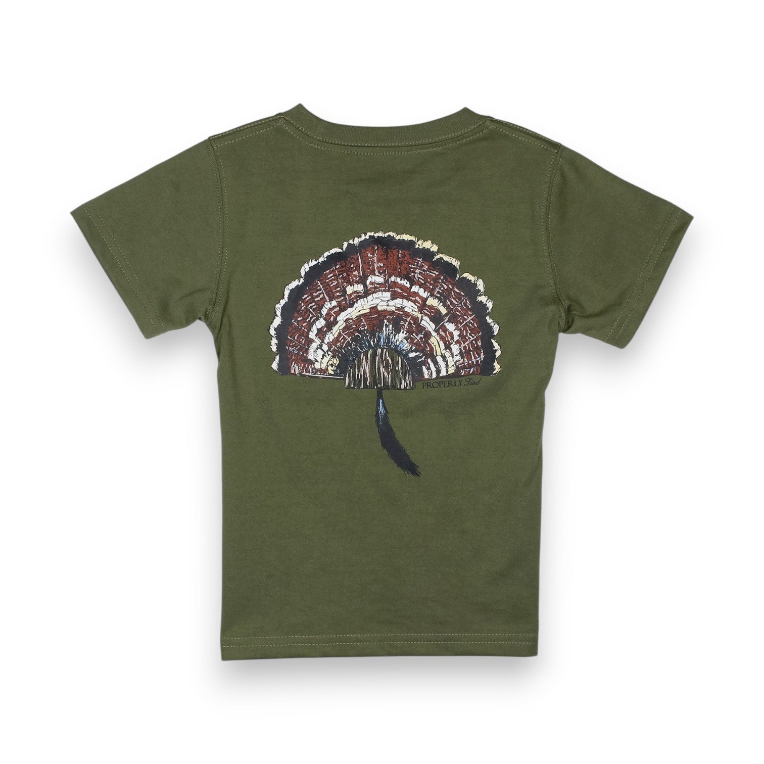 Properly Tied Turkey Mount SS Olive Tee LDG1182-OLV 5306