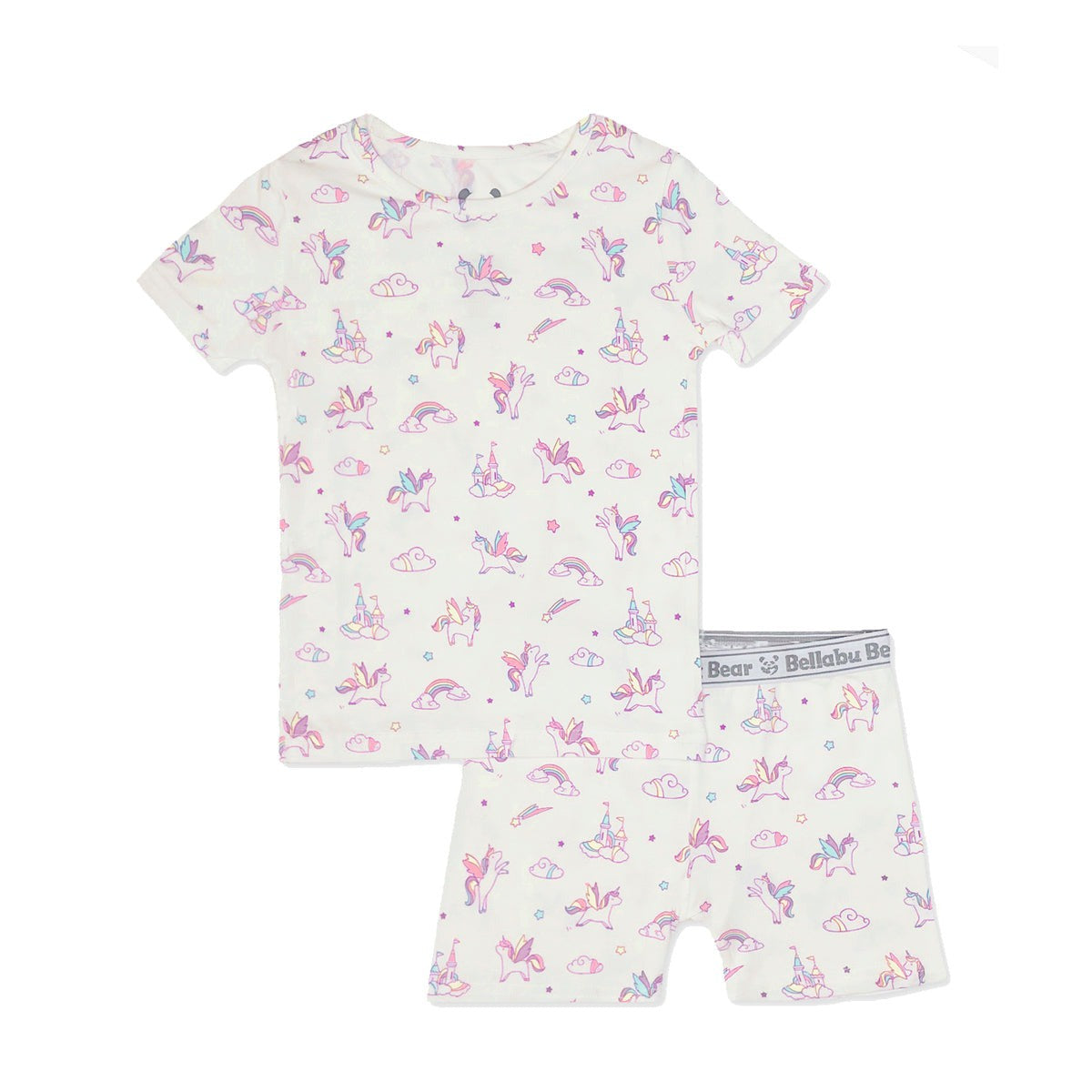 Bellabu Bear Unicorn Bamboo Kids Short Set 5202