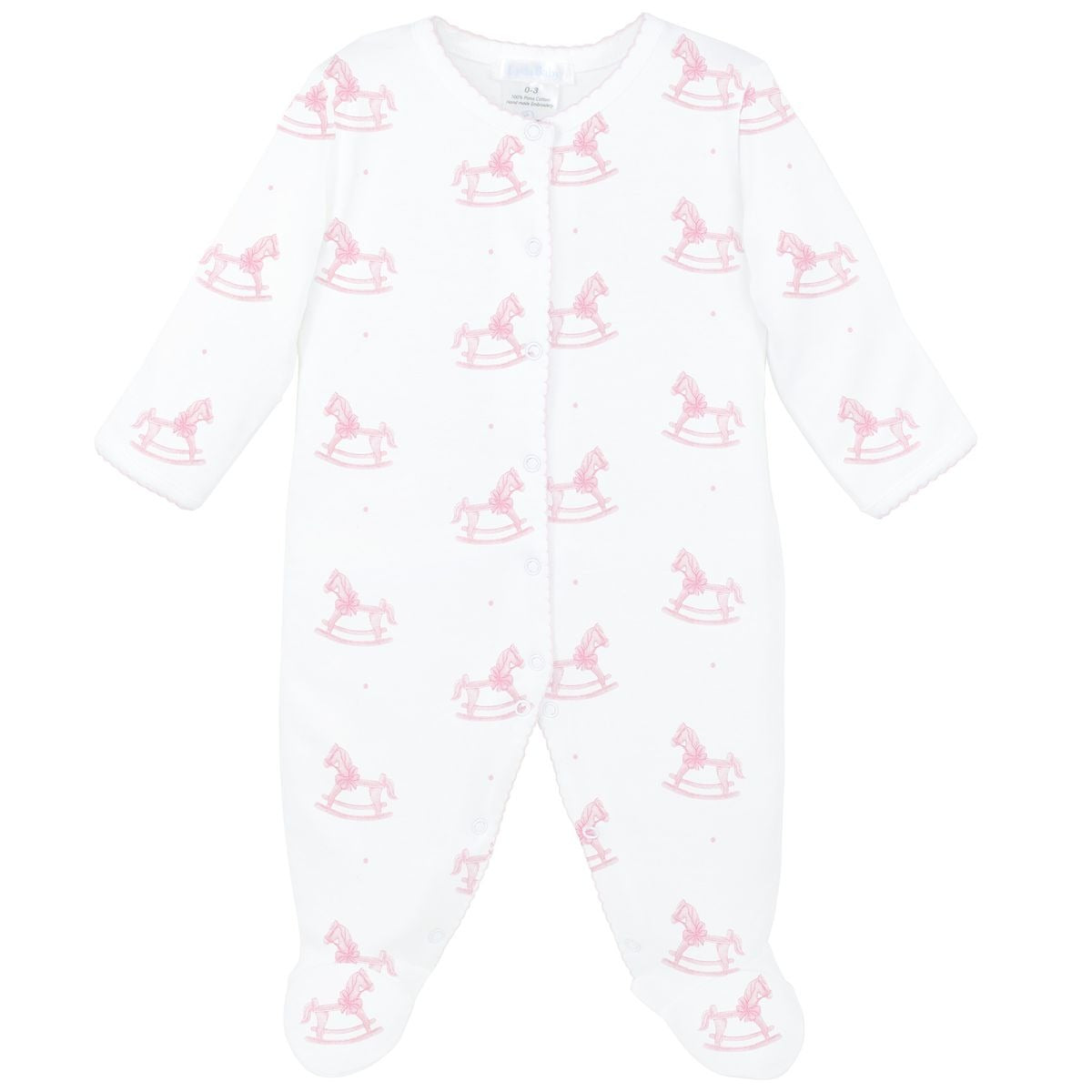 Lyda Baby Wooden Rocking Horse Footie PP03-7300 B/G5207