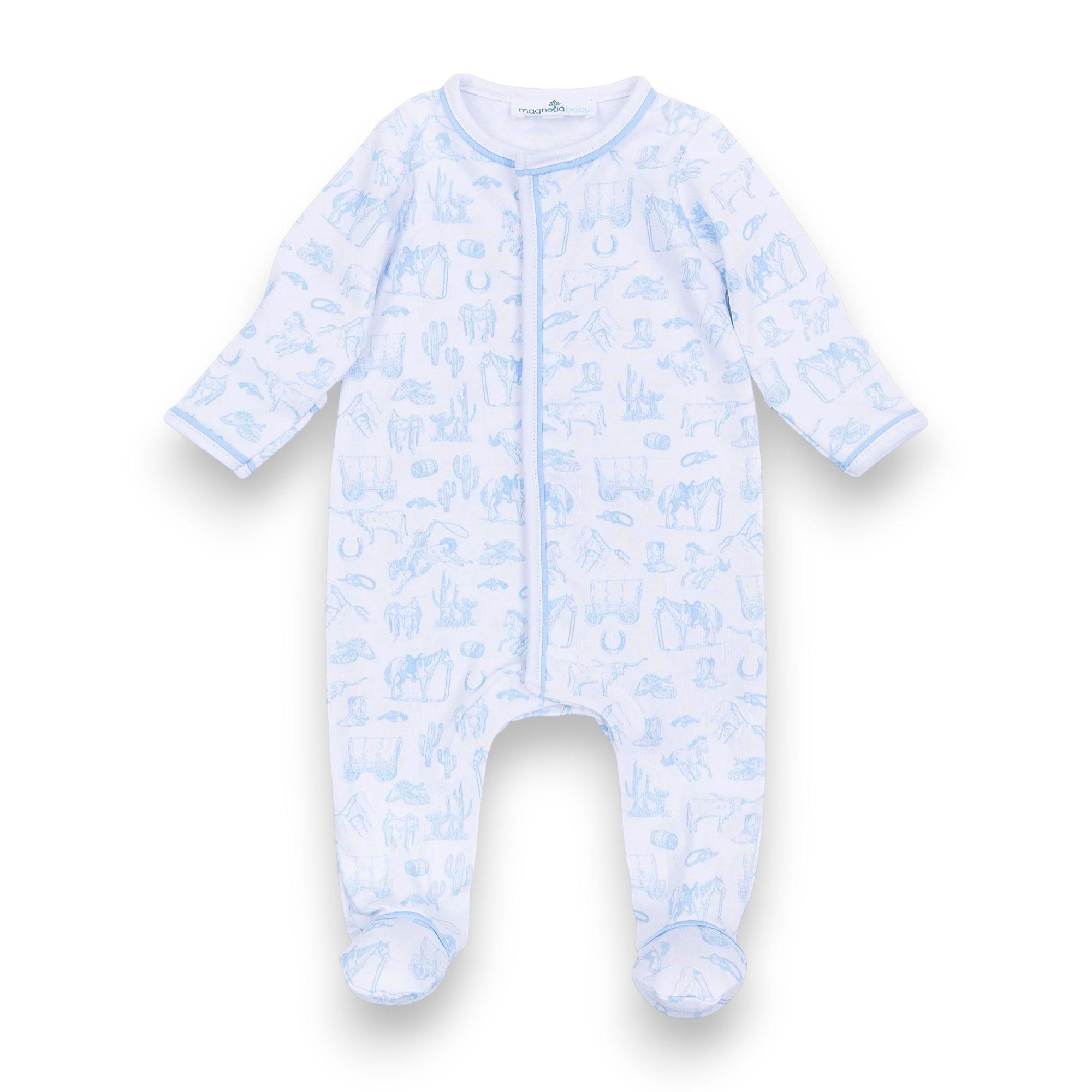 Magnolia Baby Wild West Toile Footie