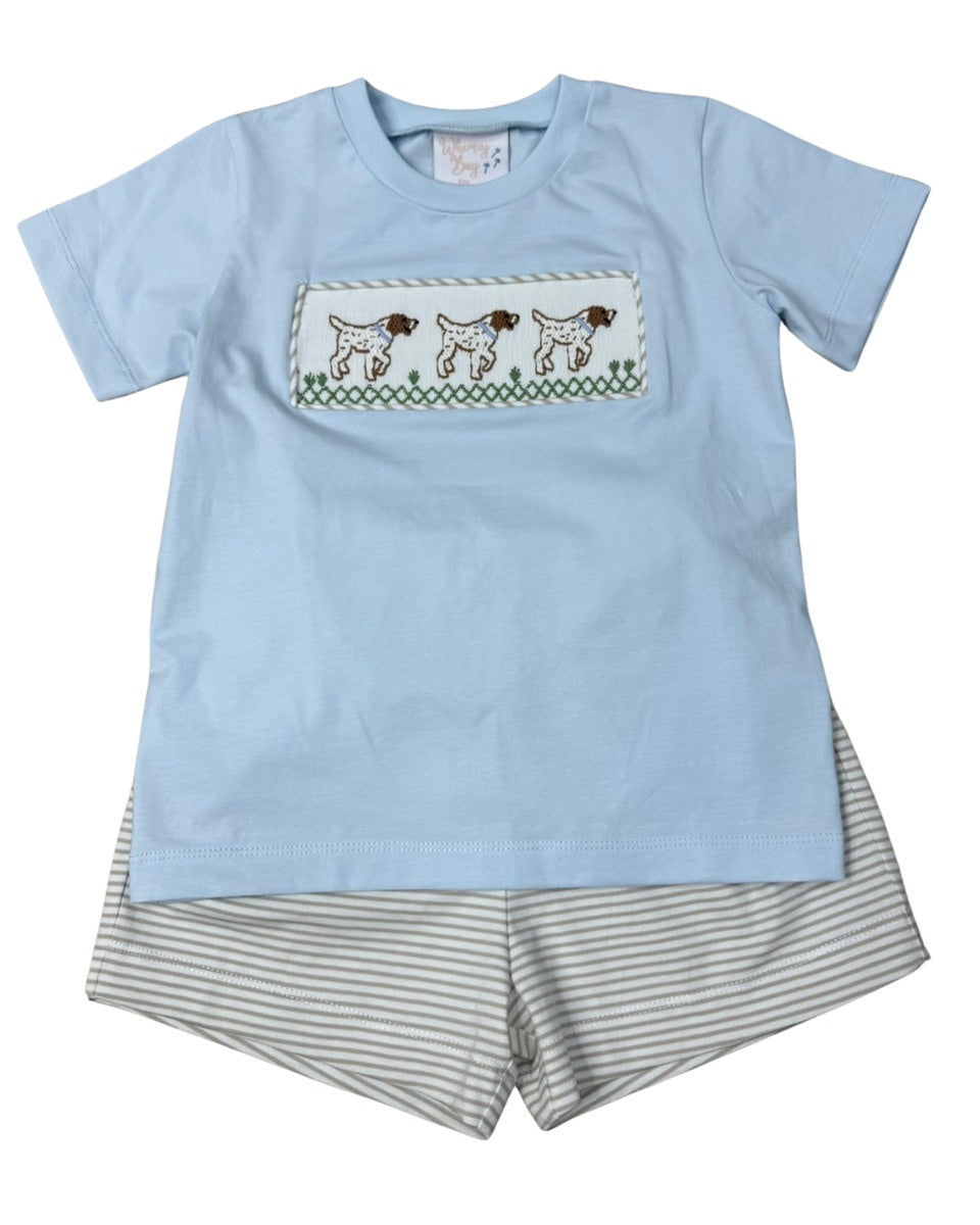 Whimsy Bay Pointer Smocked Short Set WBS26-90 5302