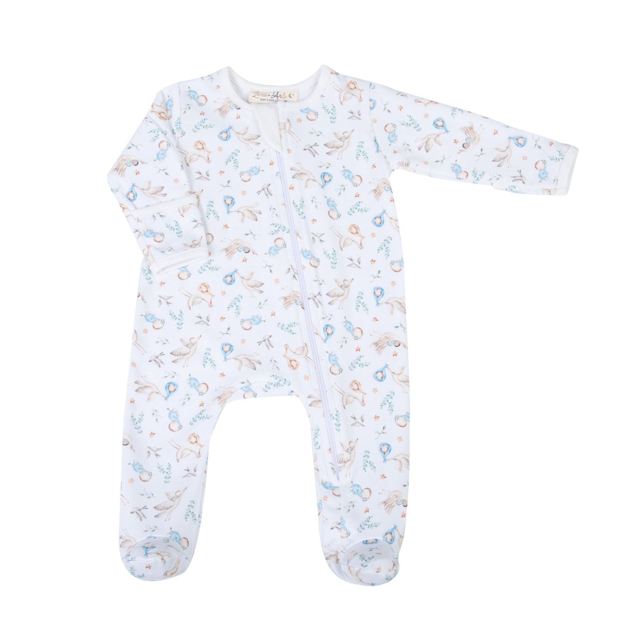 Magnolia Baby Cherished Arrivals Printed Zipper Footie  2127LA-423 5106