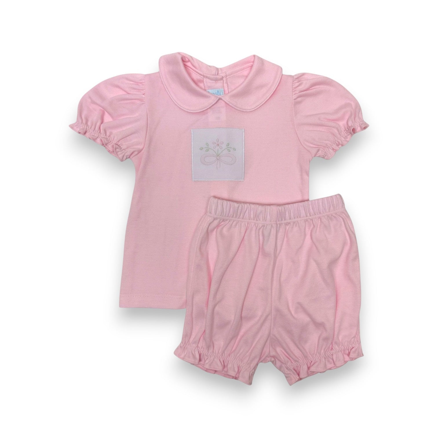 Auraluz 2pc Girl Knit Pink Flower Bouquet 6830 5303