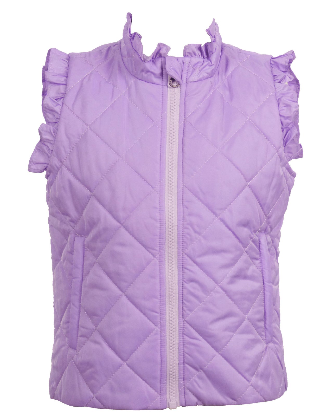 The Yellow Lamb Vera Vest W/Ruffles Lilac 5108