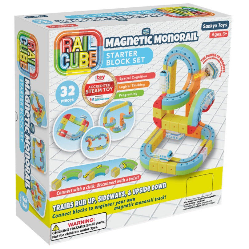 Rail Cube  Magnetic Monorail Starter Set