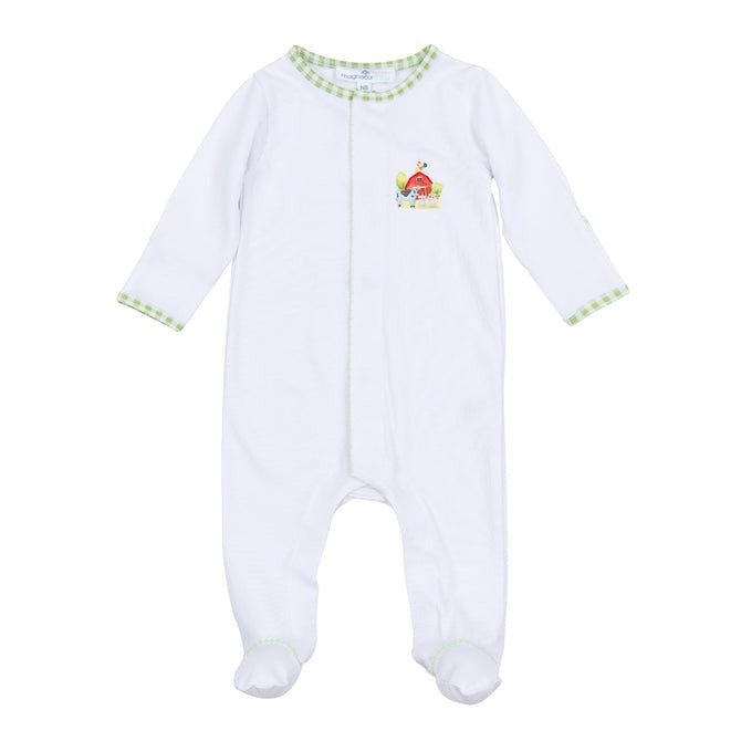 Magnolia Baby Barnyard Babies Emb Footie 2050-400-CE 5208