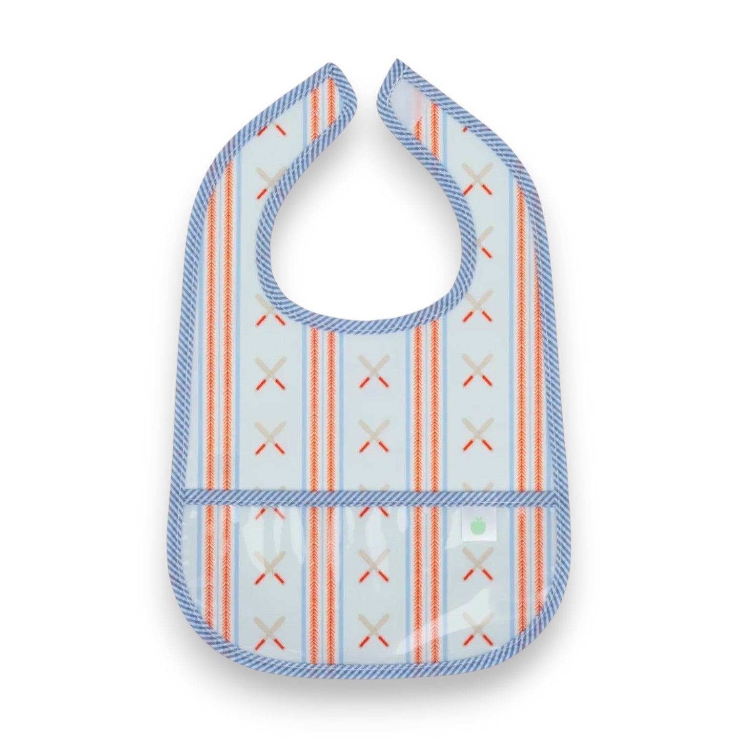 Apple of My Isla Laminated Bibs