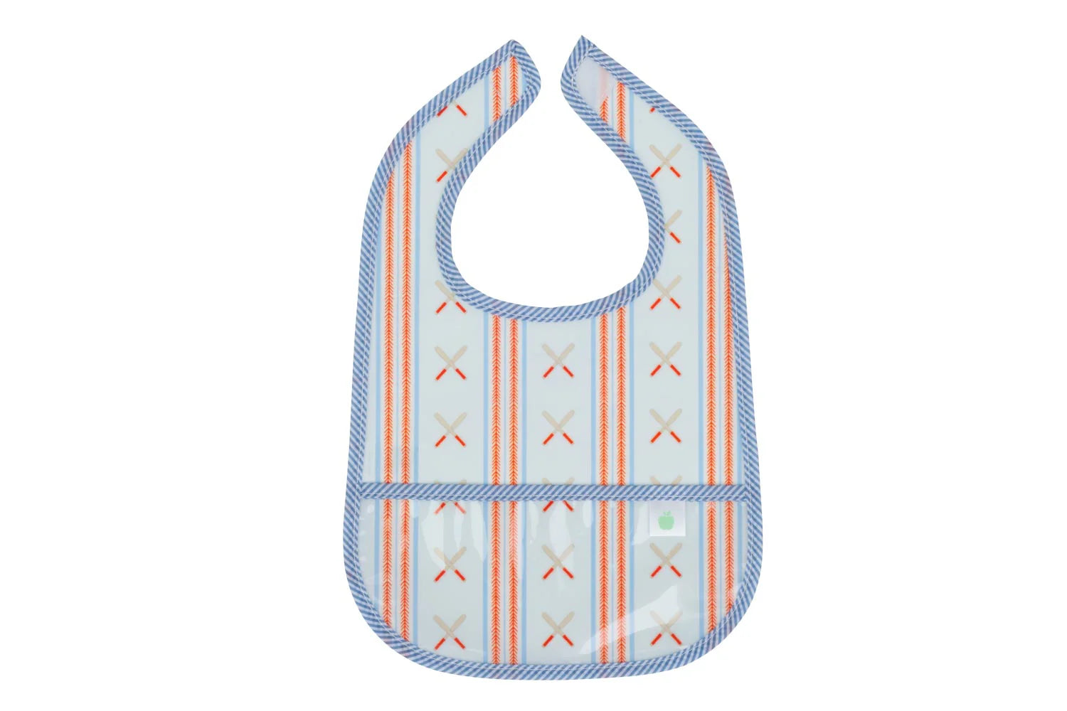 Apple of My Isla Laminated Bibs