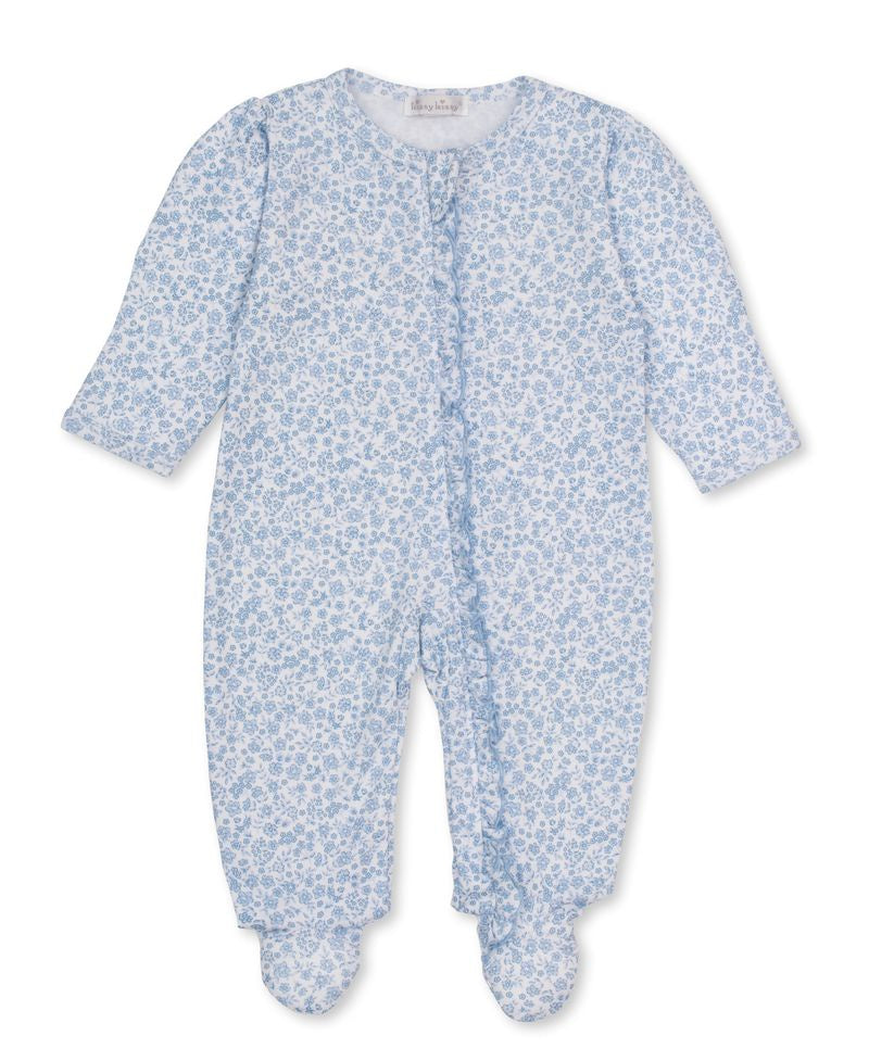 Kissy Kissy Fall Blooms Footie W/Zip PRT Light Blue KGQ14912N-K480 5306