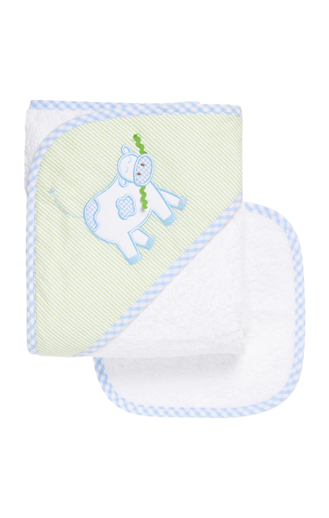 3 Marthas applique hooded towel set NEW