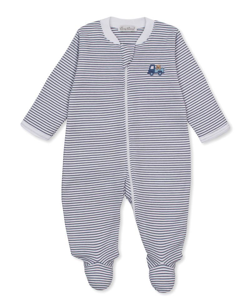 Kissy Kissy Bears on the Go Footie W/Zip STR (Blue) KBQ14742N-K400 5306