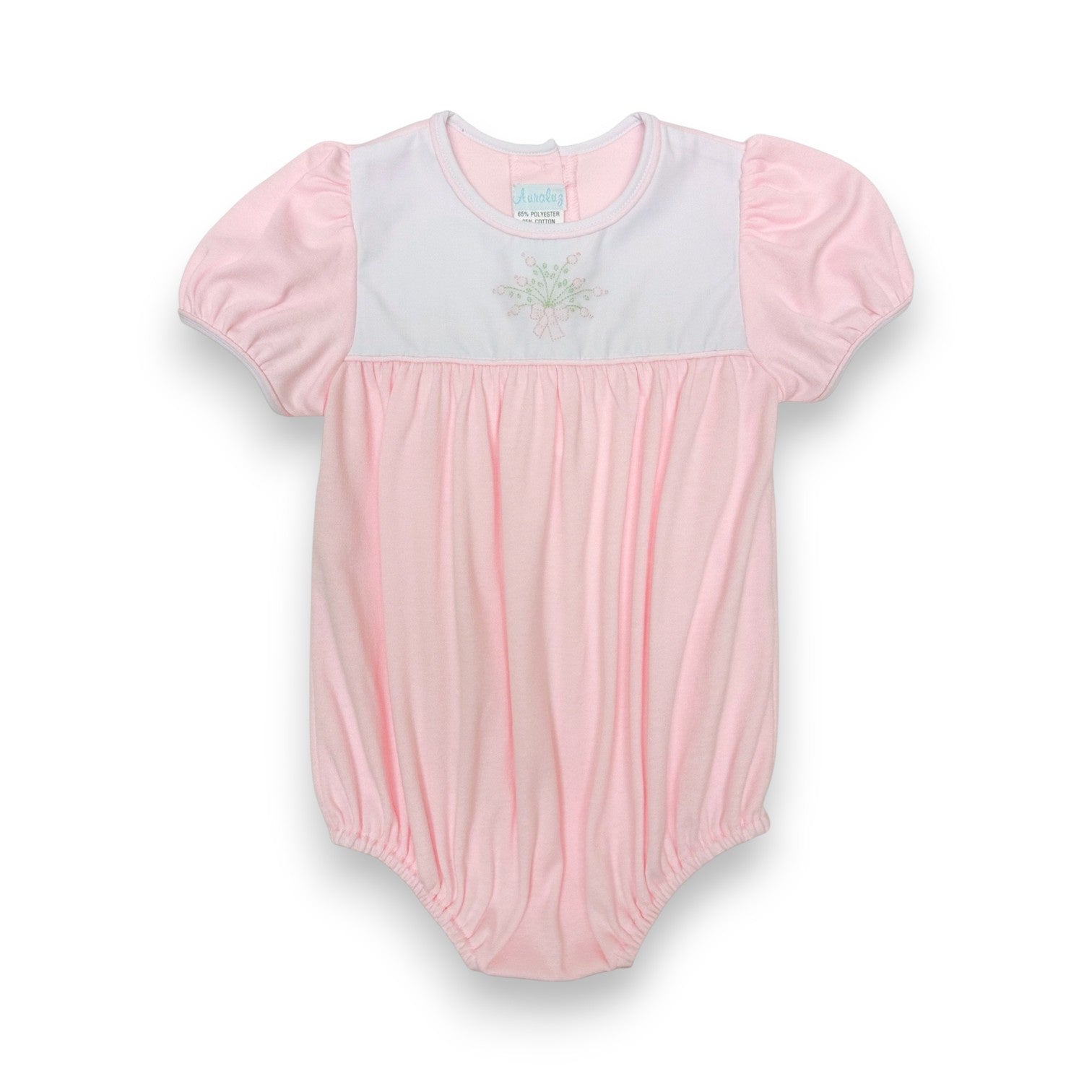 Auraluz Knit Bubble W/Pink Bow #3 & Bouquet 6610PK 5303