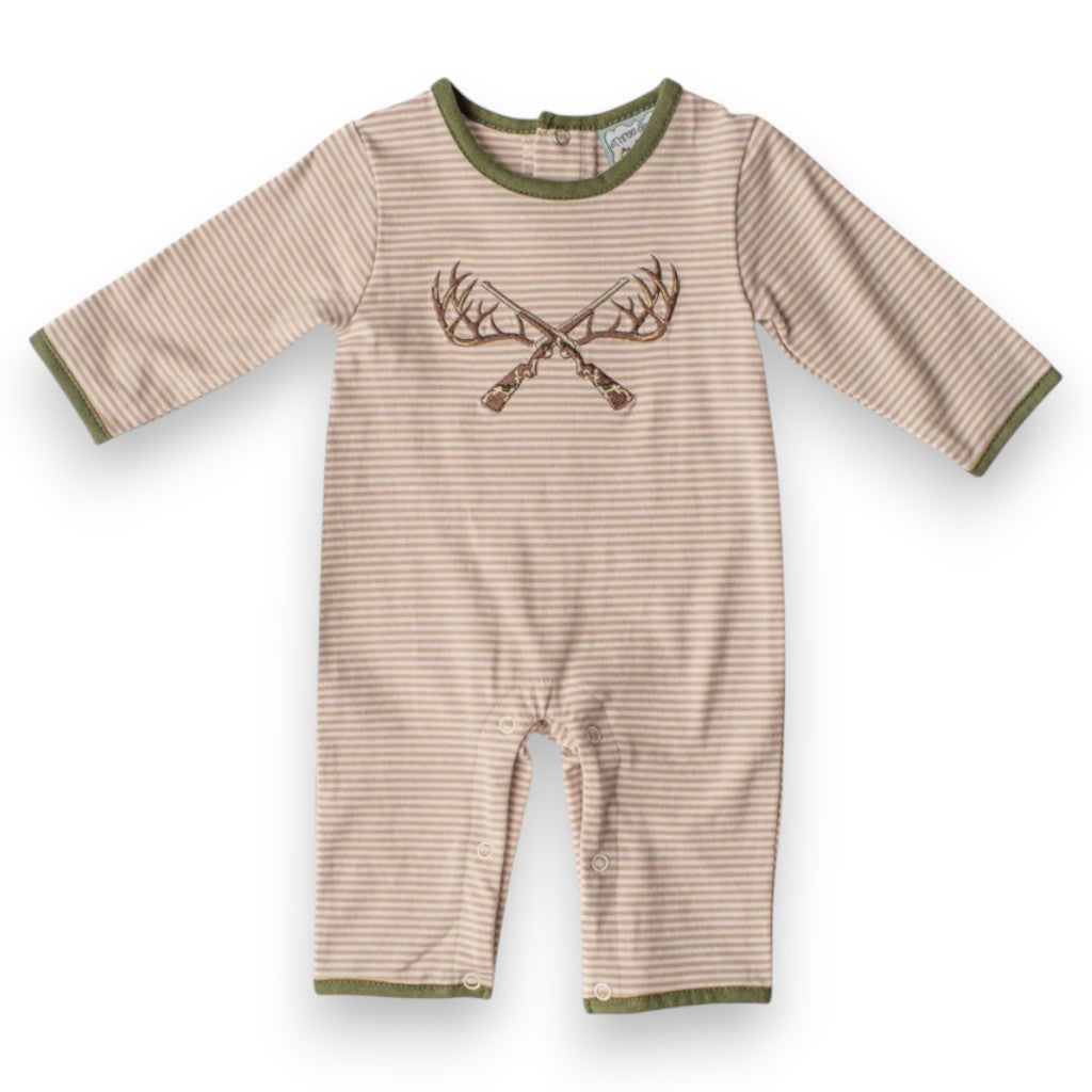 Three Sisters Deer Hunting Boys Romper 806 5307
