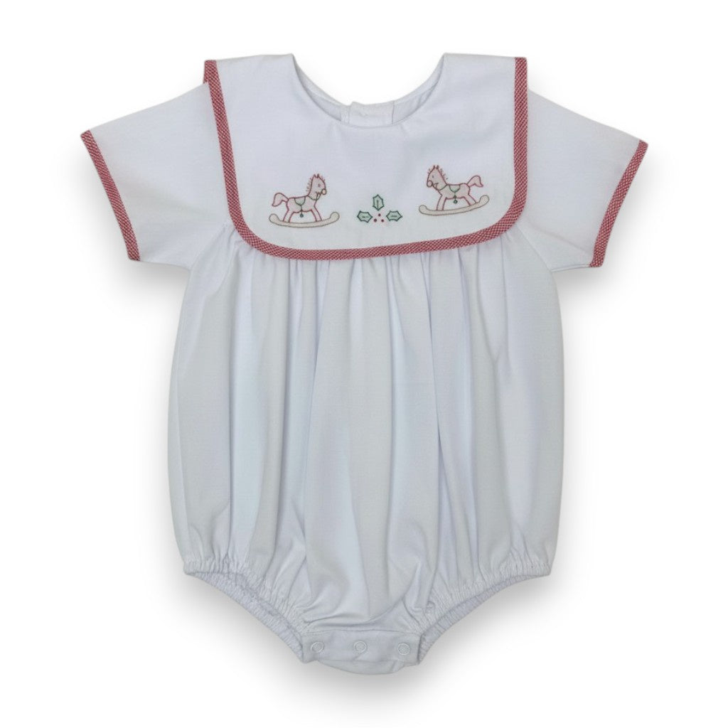 Auraluz Boy Bubble Red Check XMas Horse 770 5309