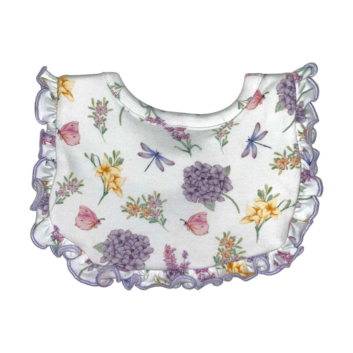 Pink Ruffle Bib Baby Club Bib W/Ruffle Spring 25 5202