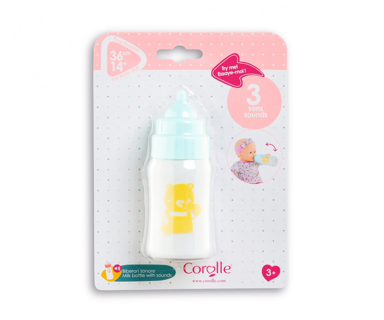 Corolle Milk Bottle w/Sounds