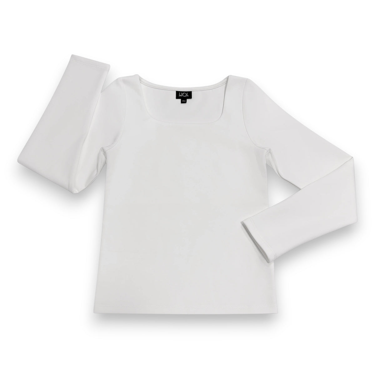 Little Olin Cotton Blend Top White LOFW2610 5309