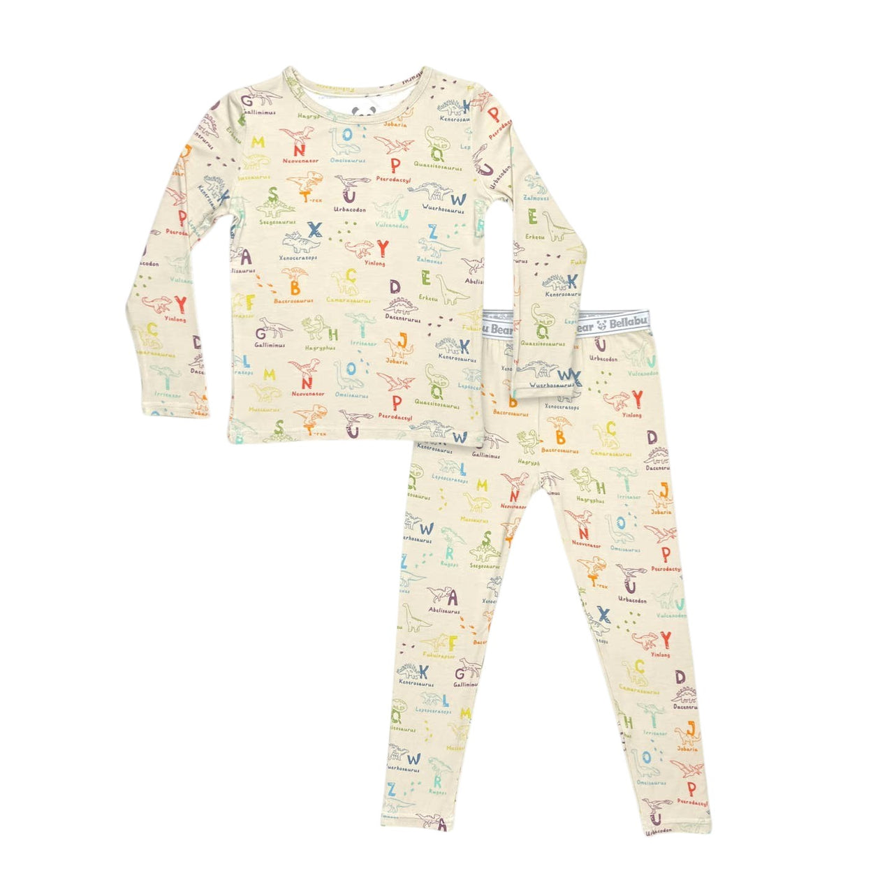 Bellabu Bear Dino ABC's Bamboo Kid Pajamas BB2P03LS224 5301