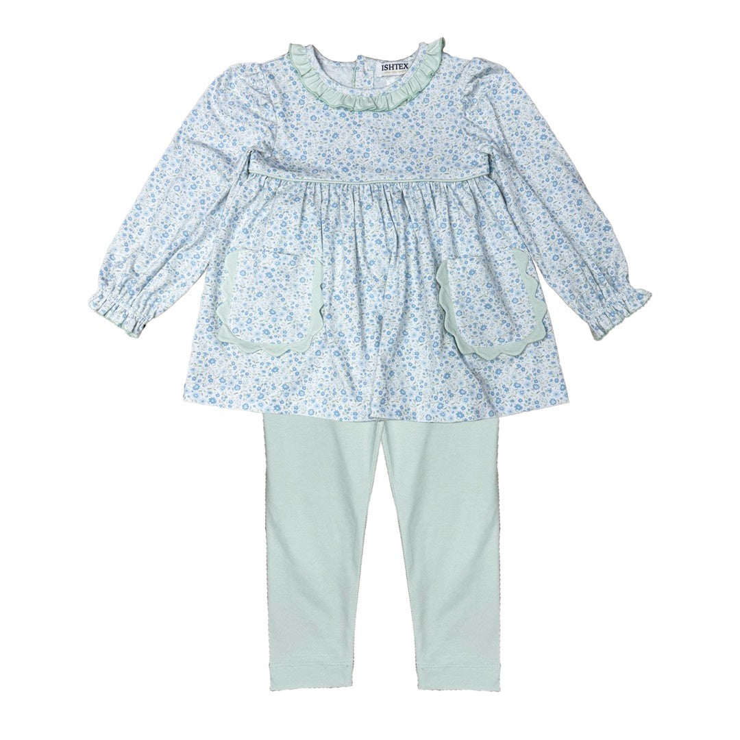Ishtex Ditsy Flower Leggings Set 5F084 5208