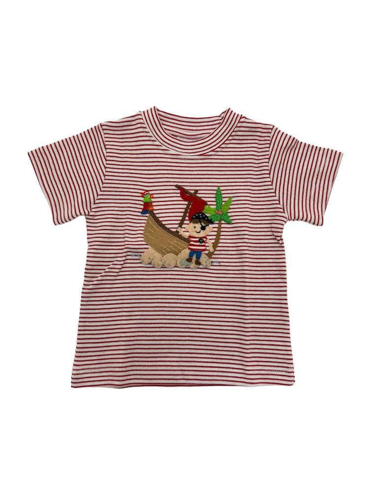 Squiggles Pirate Adventure Red/White Shirt 5103