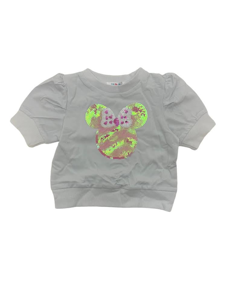 Lulu Bebe PAS Minnie SS Puff Sleeve Shirt 5107