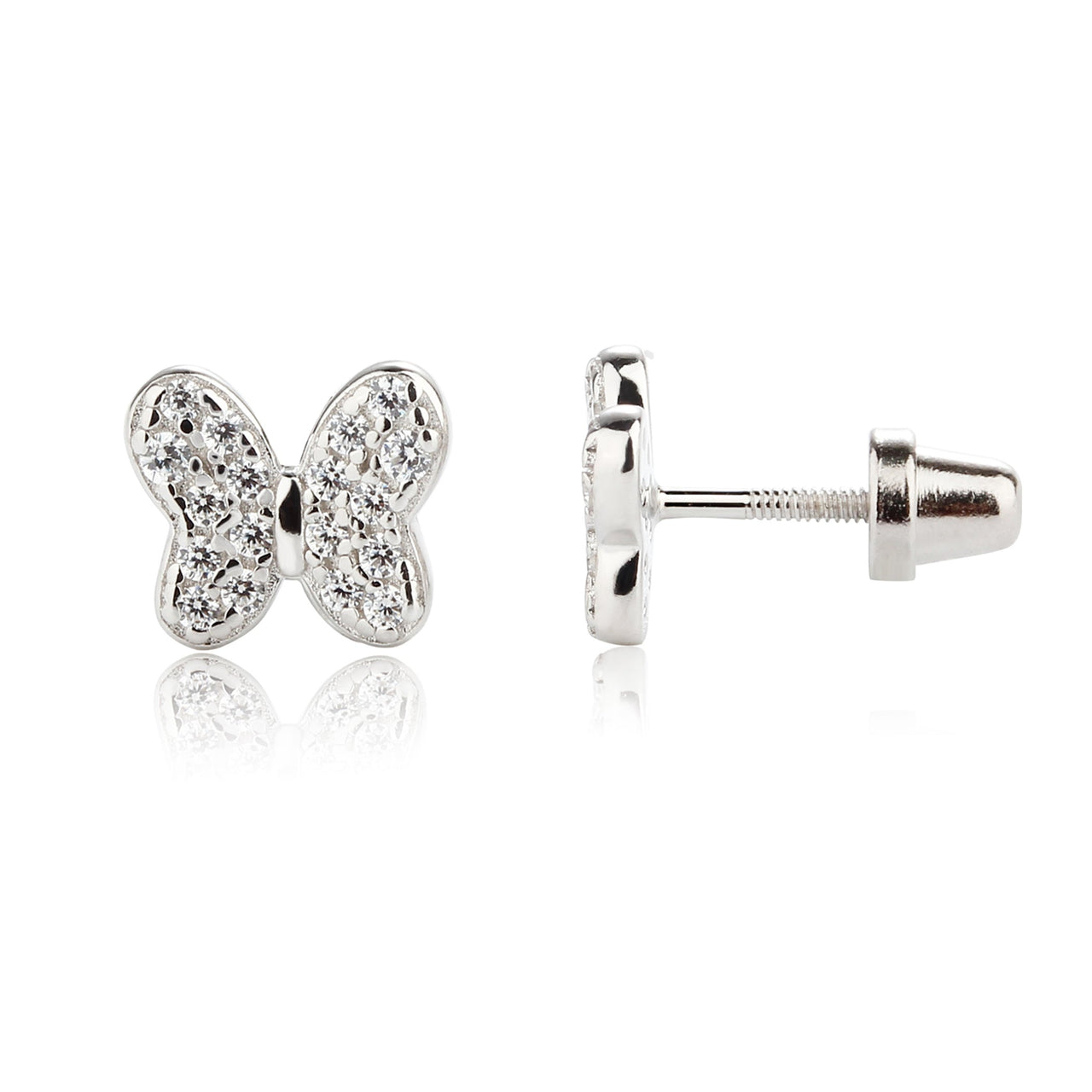Cherished Moments Sterling Silver Butterfly Earrings