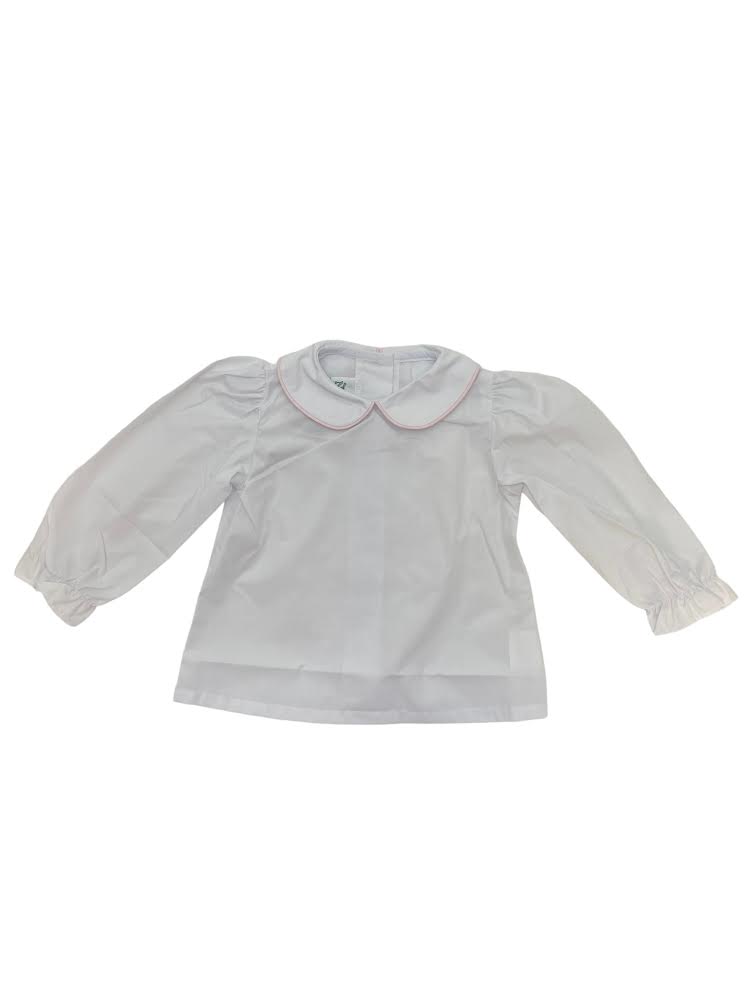 Name Dropper Pl Ally Blouse LS Broadcloth (Colors) Fall23 5008