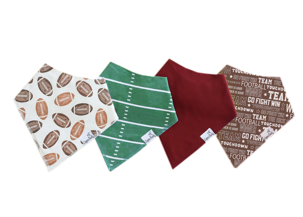 Copper Pearl Bandana Bib 4 Piece Set