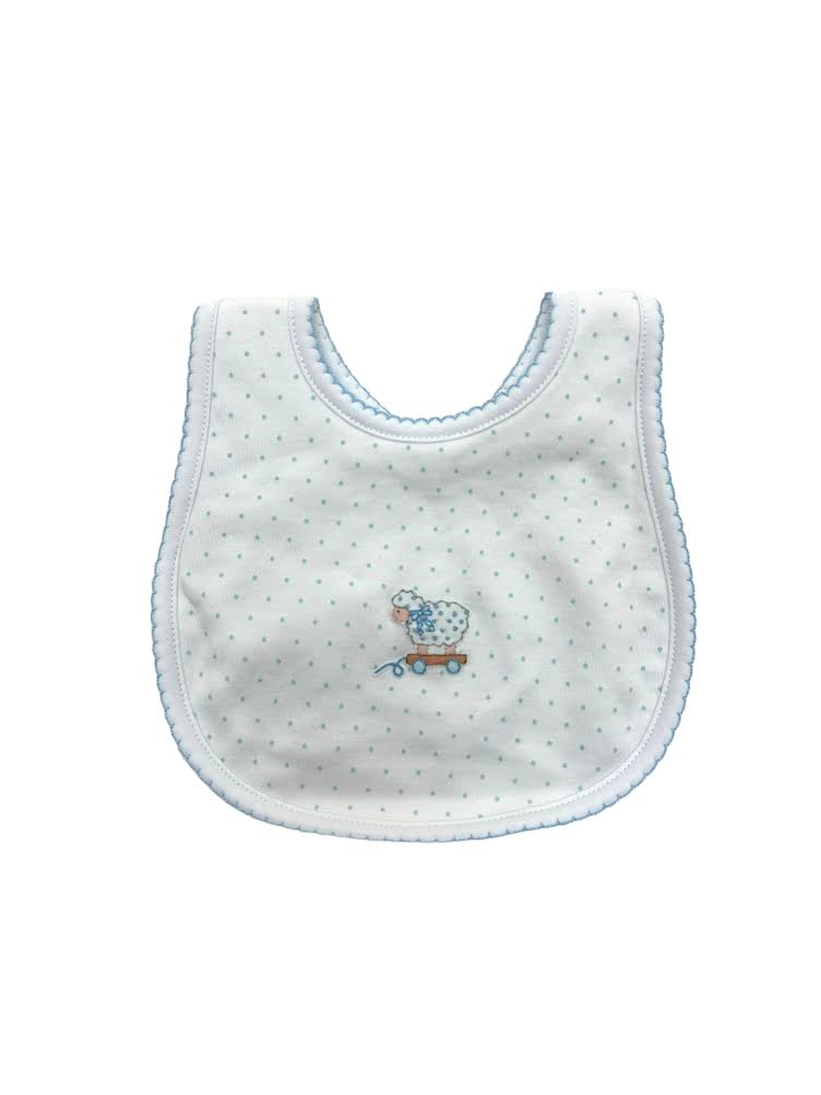 Magnolia Baby Darling Lambs Emb Bib 5274-51 5010
