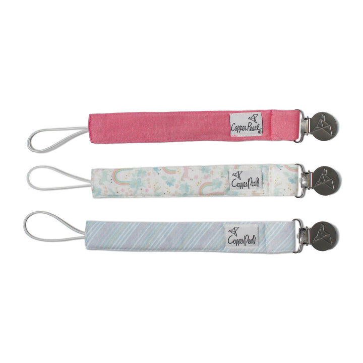 Copper Pearl Binky Clip 3 Pack