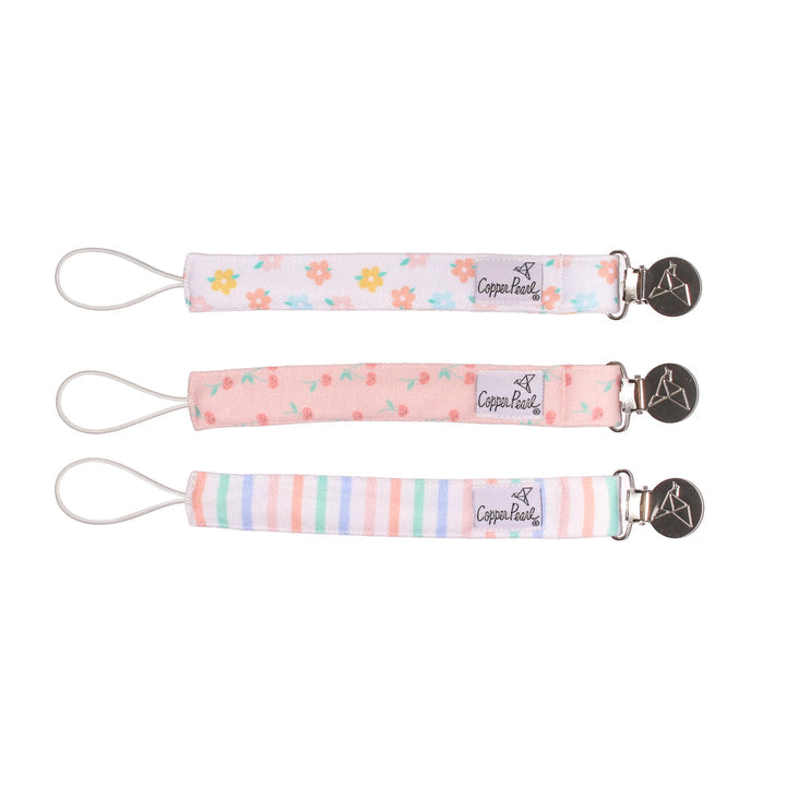 Copper Pearl Binky Clip 3 Pack