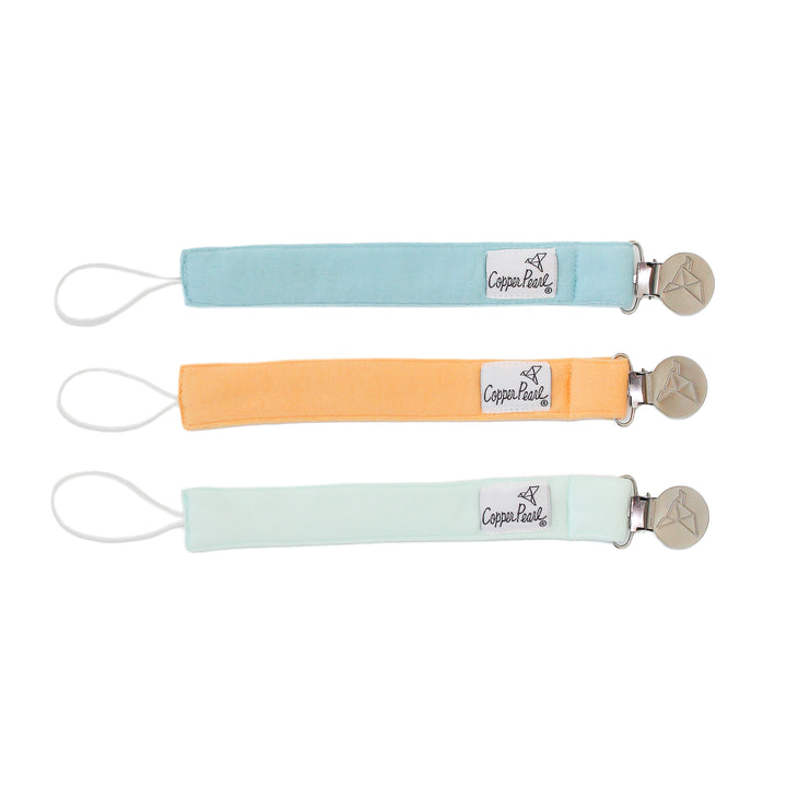 Copper Pearl Binky Clip 3 Pack
