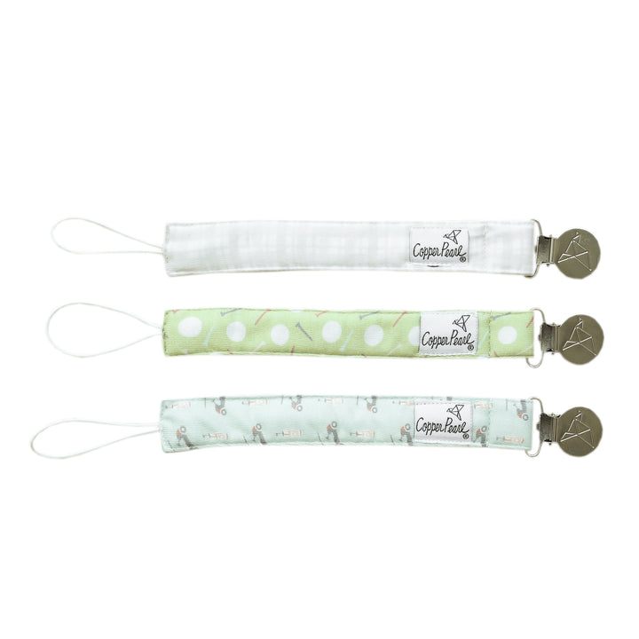 Copper Pearl Binky Clip 3 Pack
