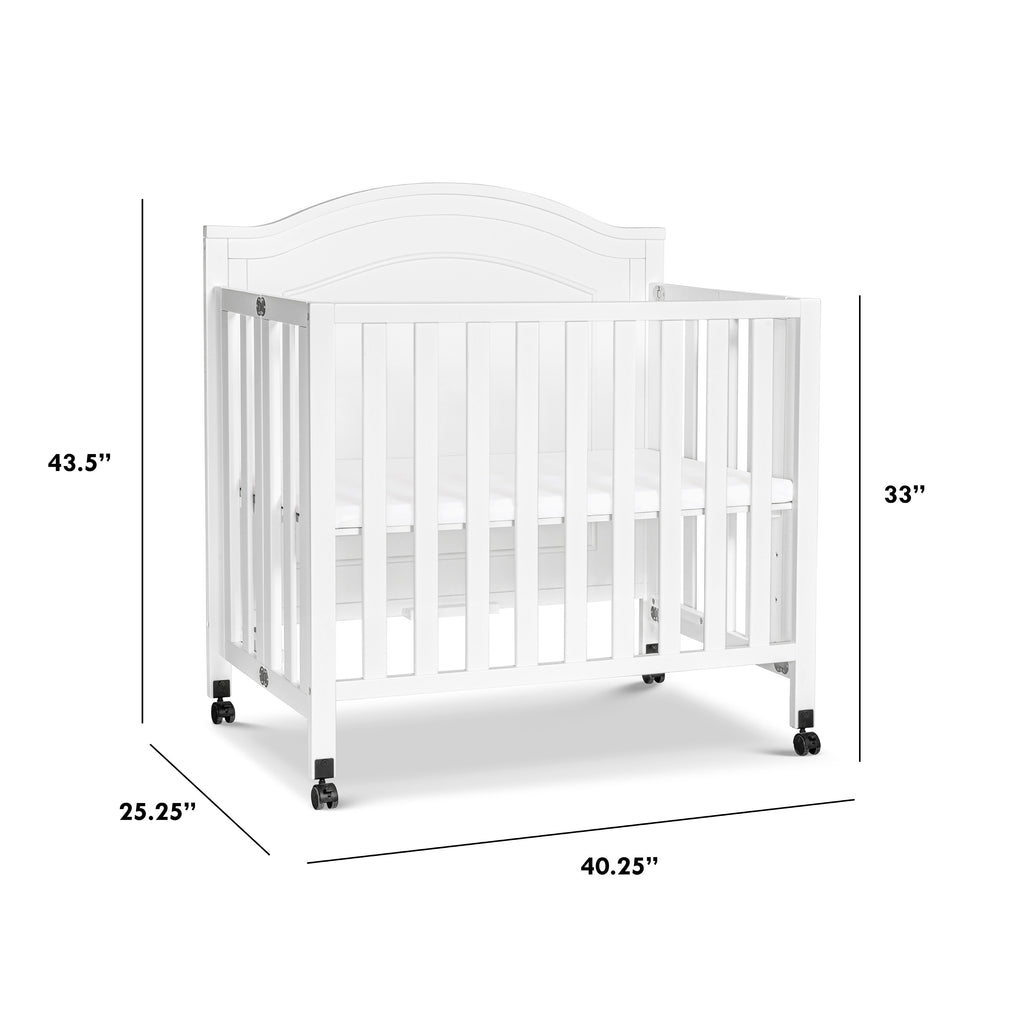 DaVinci Charlie Folding Portable 3-in-1 Mini Crib M12898W