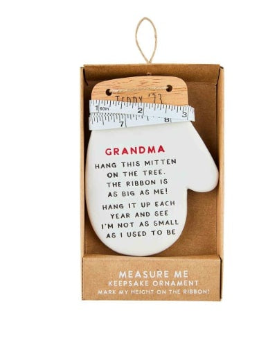 Mud Pie measure me keepsake ornament