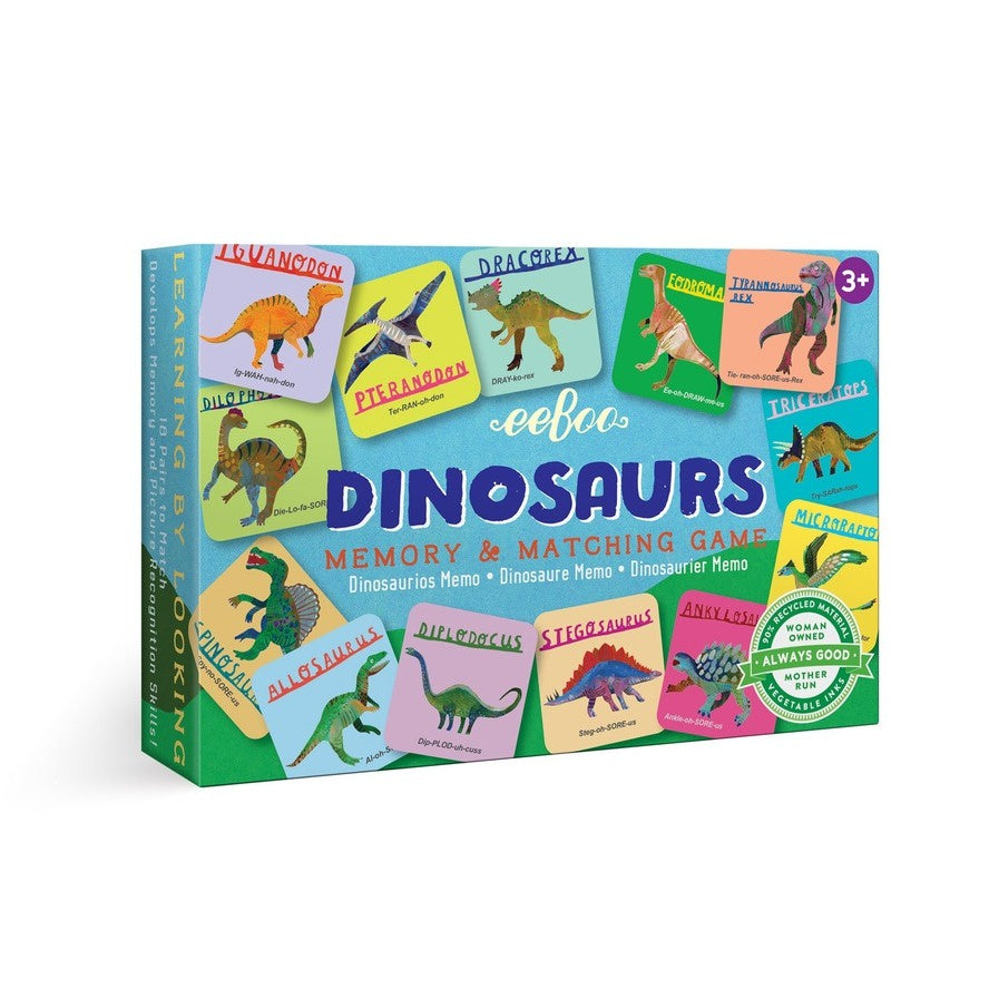 Eeboo Dinosaurs Little Memory & Matching Game