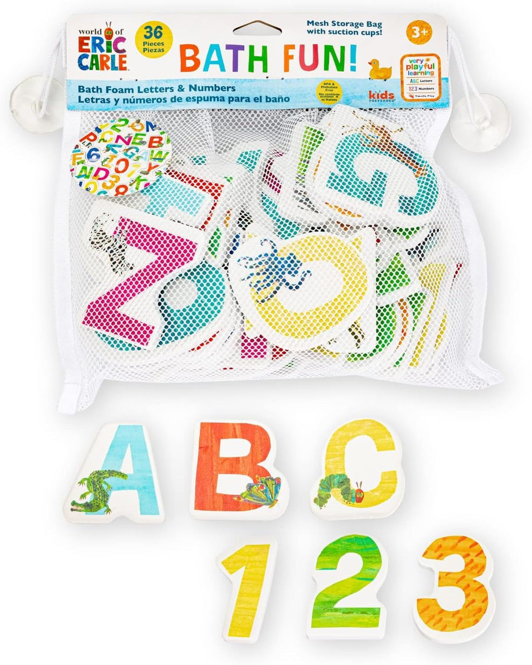 Kids Pref Bath foam letters and numbers