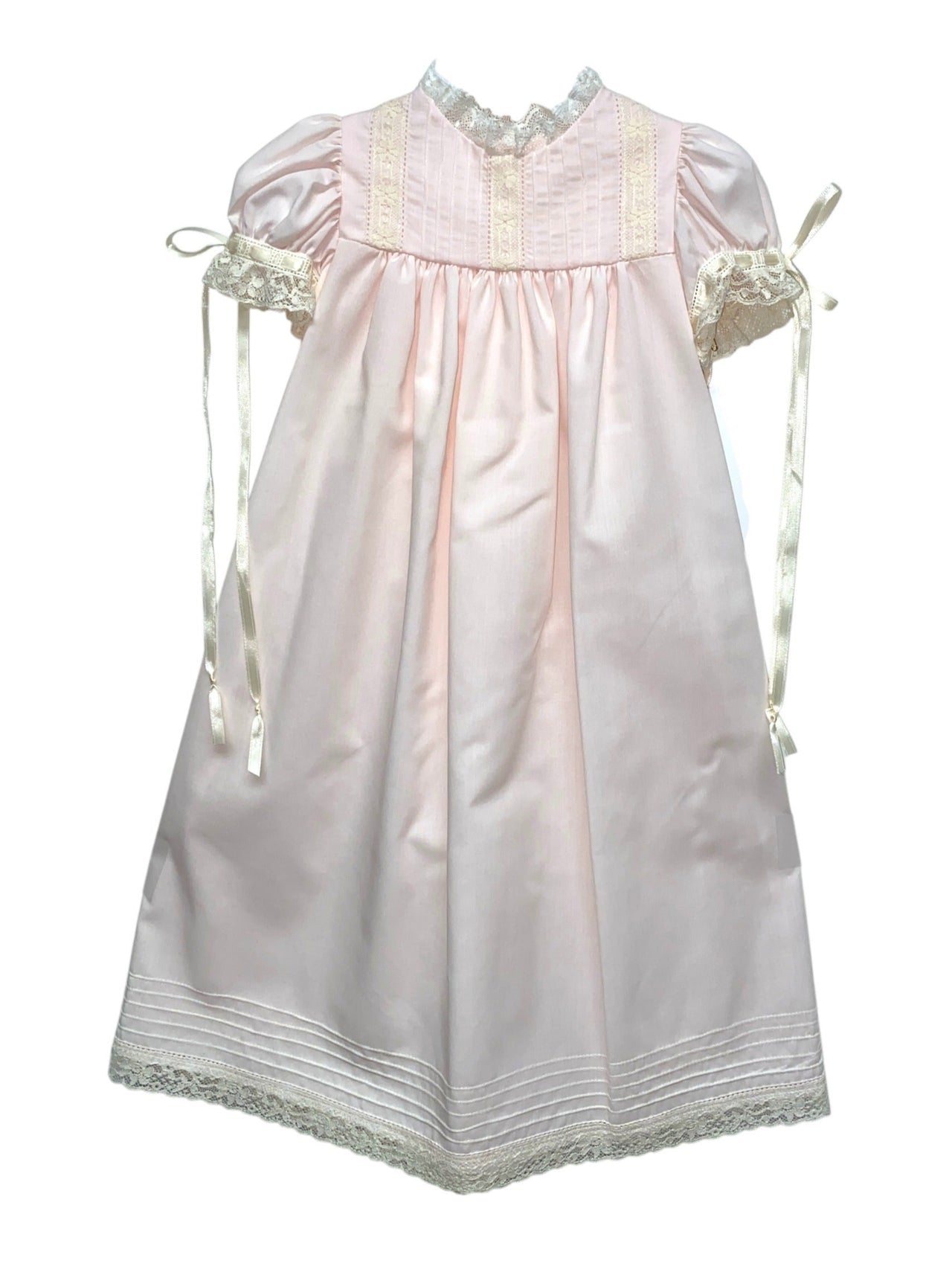 Treasured Memories Pink & Ecru Daygown 0/3m 5202