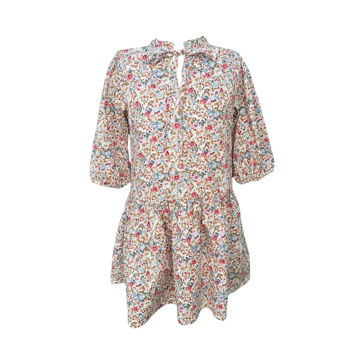 Pleat Eve Dress Jewel Floral 5207