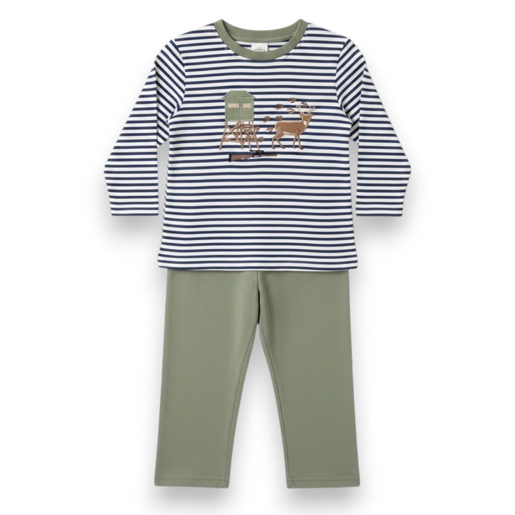 Millie Jay Evening Hunt Applique Pant Set 548