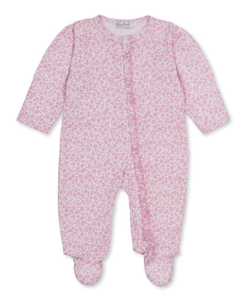 Kissy Kissy Fall Blooms Footie W/Zip PRT Pink KGQ14912N-K650 5306