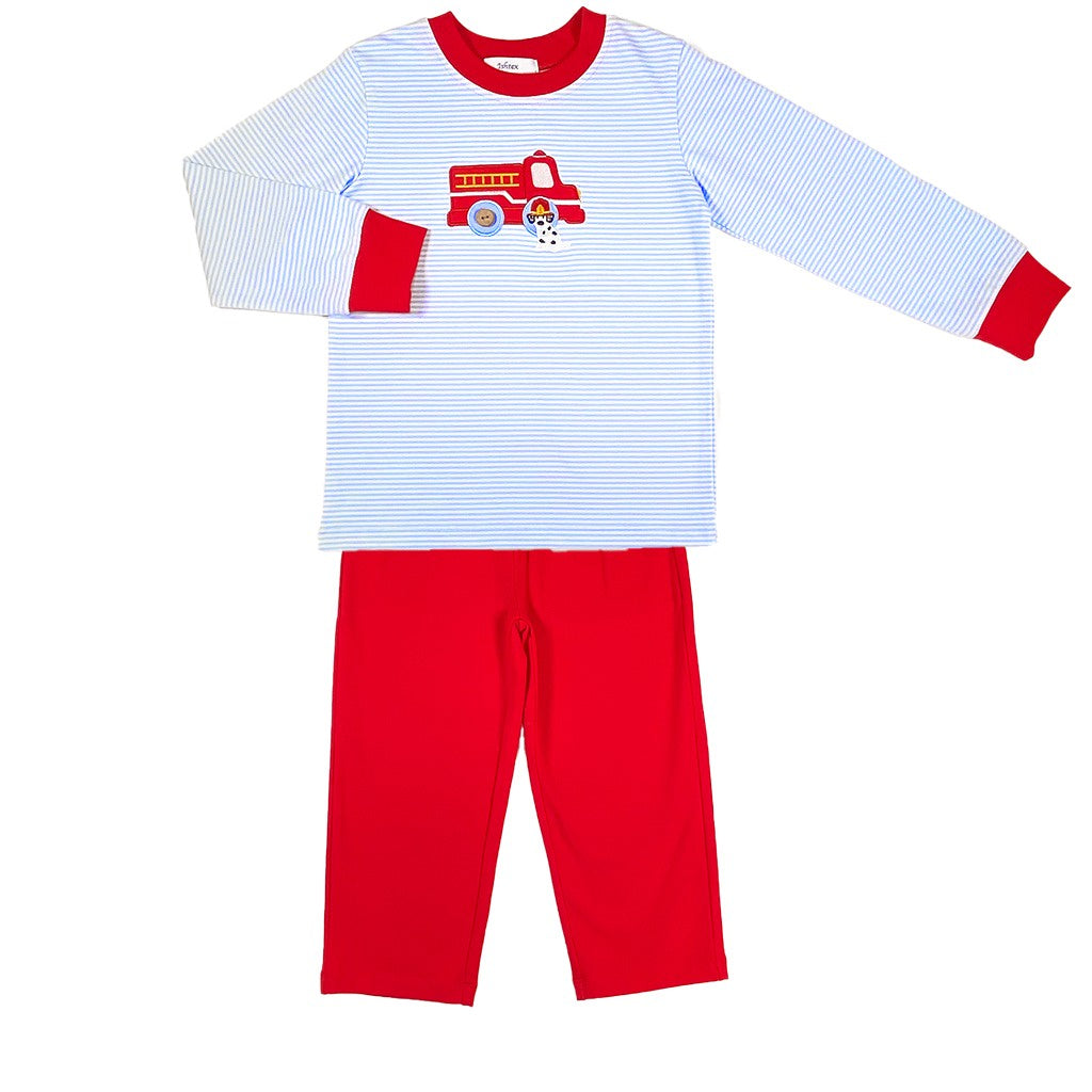 Ishtex Fire Engine Boy's Pants Set 5F097 5208