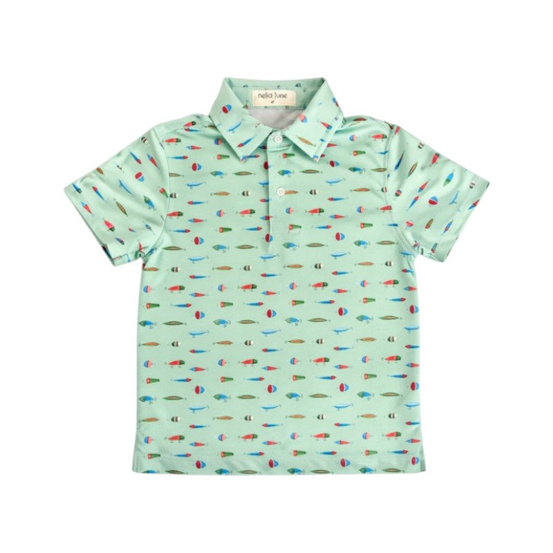 Nella June Boy's Performance Polo Fishing 260FISH 5301