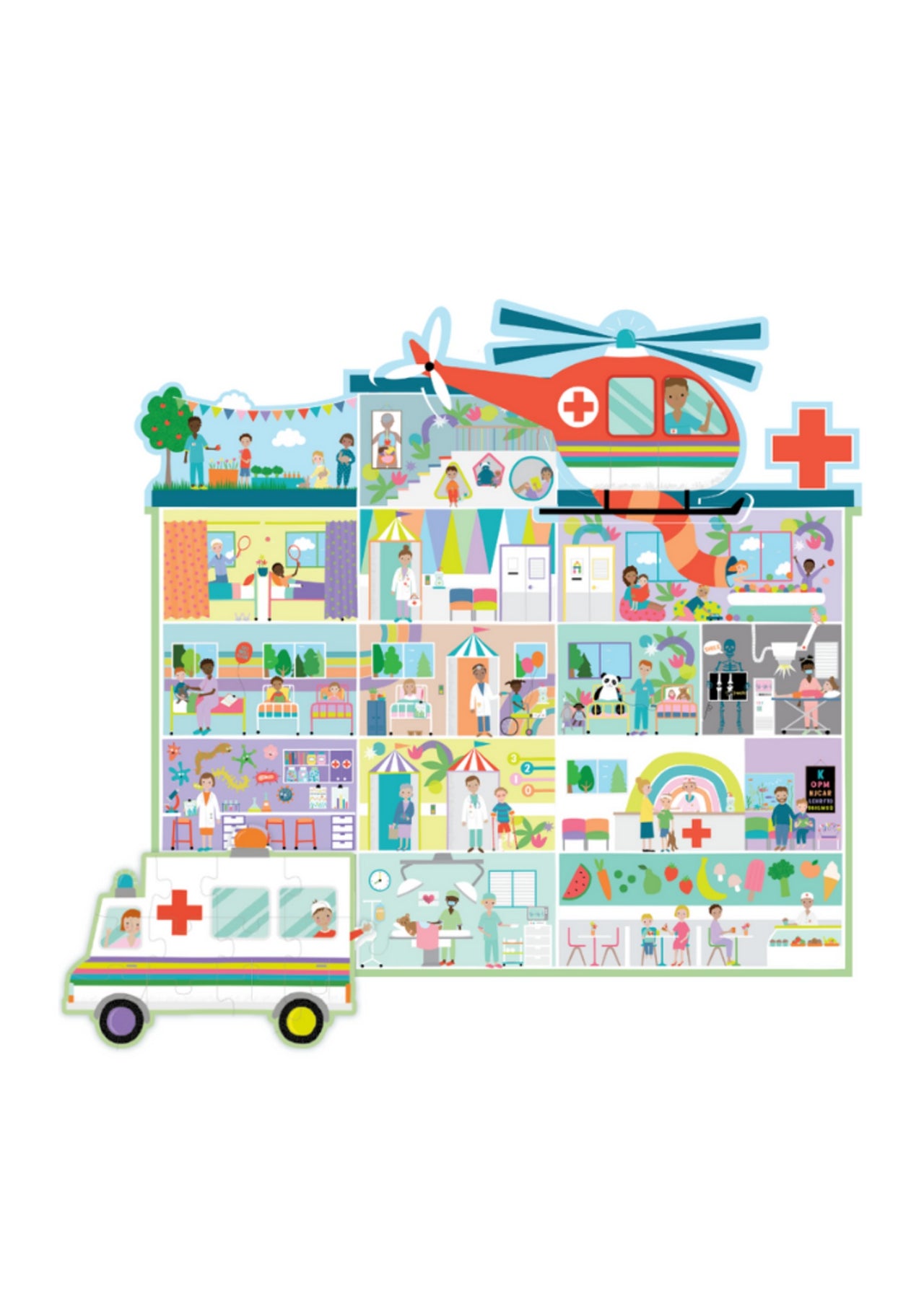 Floss & Rock Happy Hospital 3-in-1 Puzzle